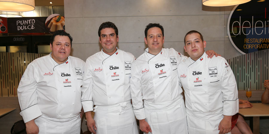 Los Chef Axel Manrquez, Sebastian Salas, Ariel Belletti y Javier Ortiz