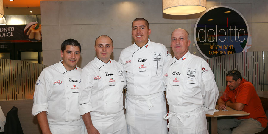 Los Chef Cristian Carrasco, Cesar Clavera, Homero Burgos y Paul Patri