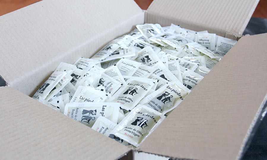 Nuevos sachets de aceite de oliva Las Piedras