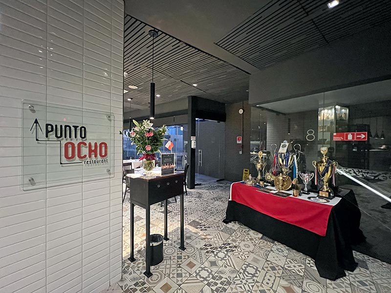 El restaurante Punto Ocho de Hotel Cumbres Lastarria