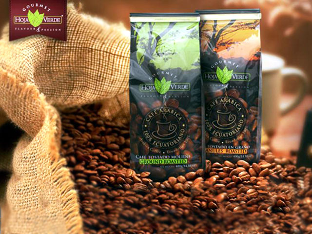 Caf� tostado molido - Galeria fotos de hoja verde