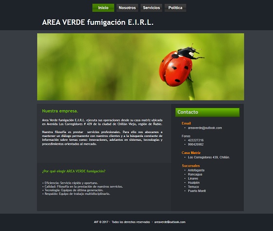 Area Verde Fumigación