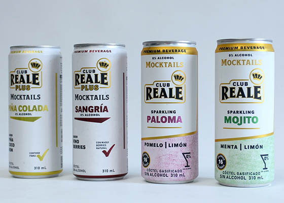 Club Reale Mocktails lanza su primera l�nea de c�cteles enlatados sin alcohol en Chile